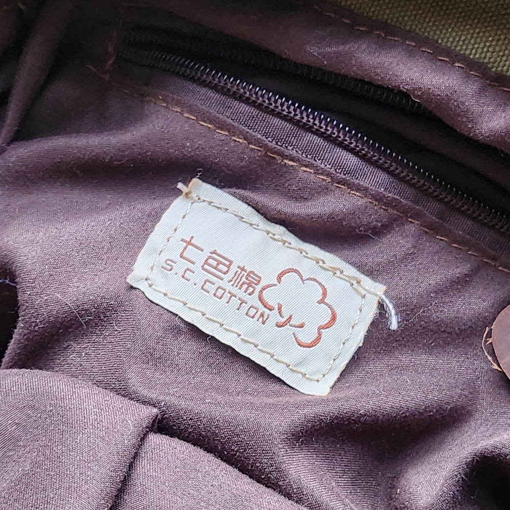 Green Canvas Backpack - image 6